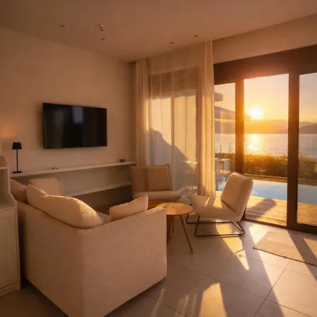 Rika Seaside Villa, Pool, 3 Bedroom Near Promenade Palairos